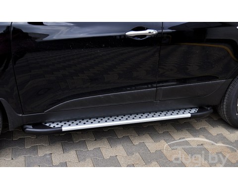 Пороги алюминиевые "Artemis" для IX35.